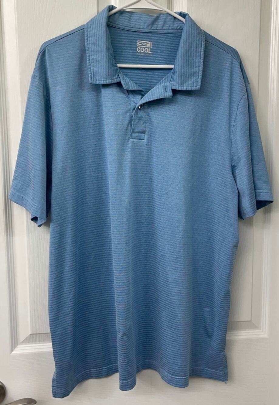 32 degrees Cool XXl Men's blue polo golf professional casual athletic